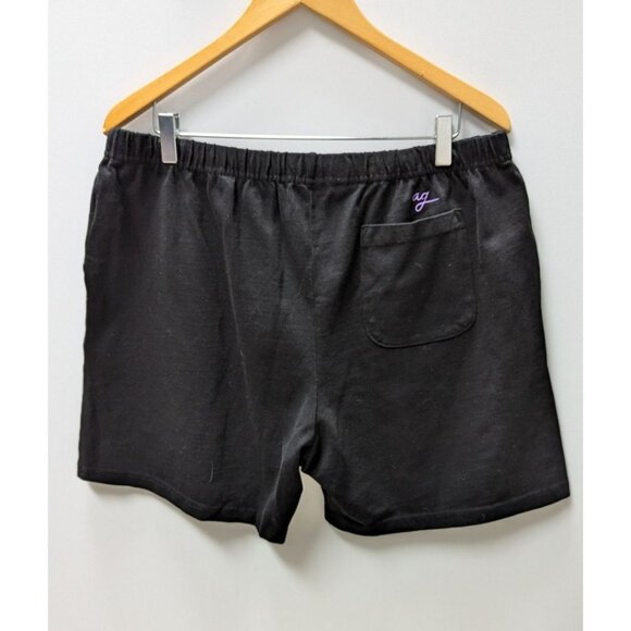 Uninterrupted Black/Purple Skeleton Active Shorts - Picture 2 of 2